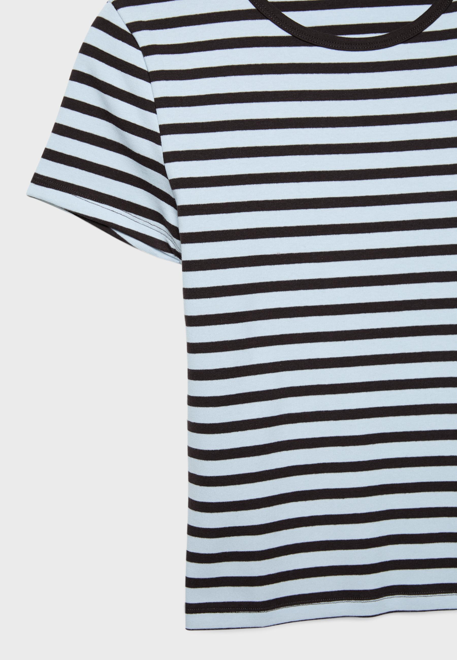 Basic slim fit striped T-shirt — Royal blue
