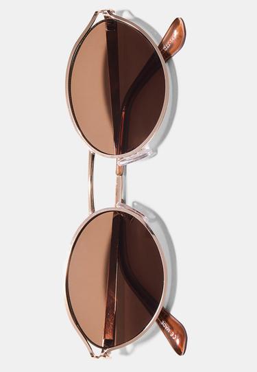 Round metal sunglasses — Gold 5