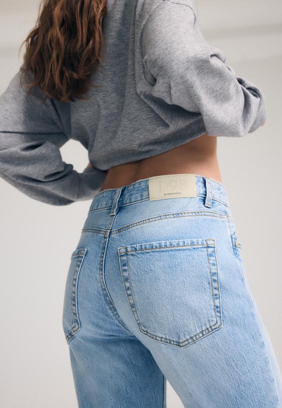 d98 vintage efektli straight fit jean l01499499