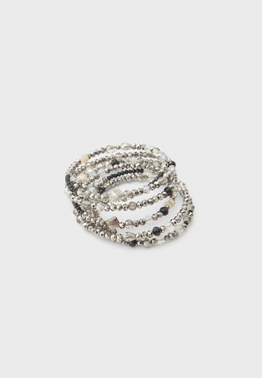 Beaded bracelet — Grey 3