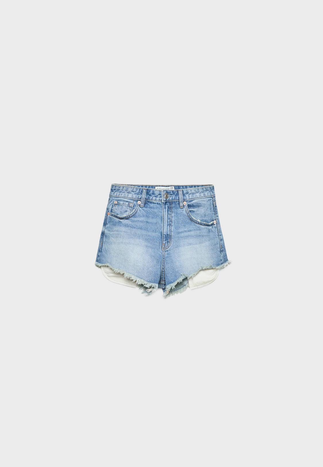 Fashion Stradivarius Bermudas Stradivarius Longline Denim