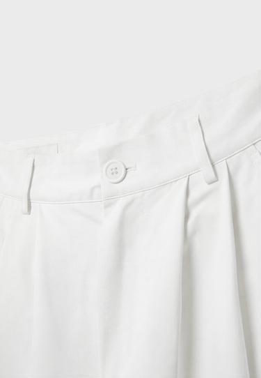 100% cotton barrel trousers — White 7