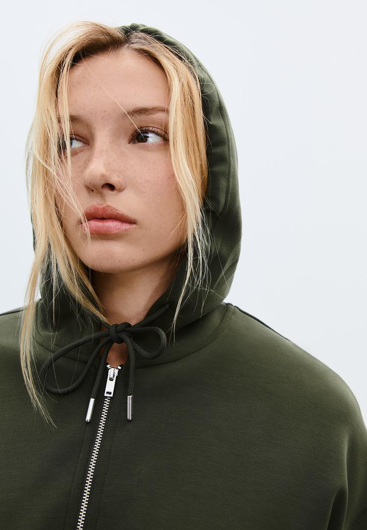 sudadera cremallera tacto suave