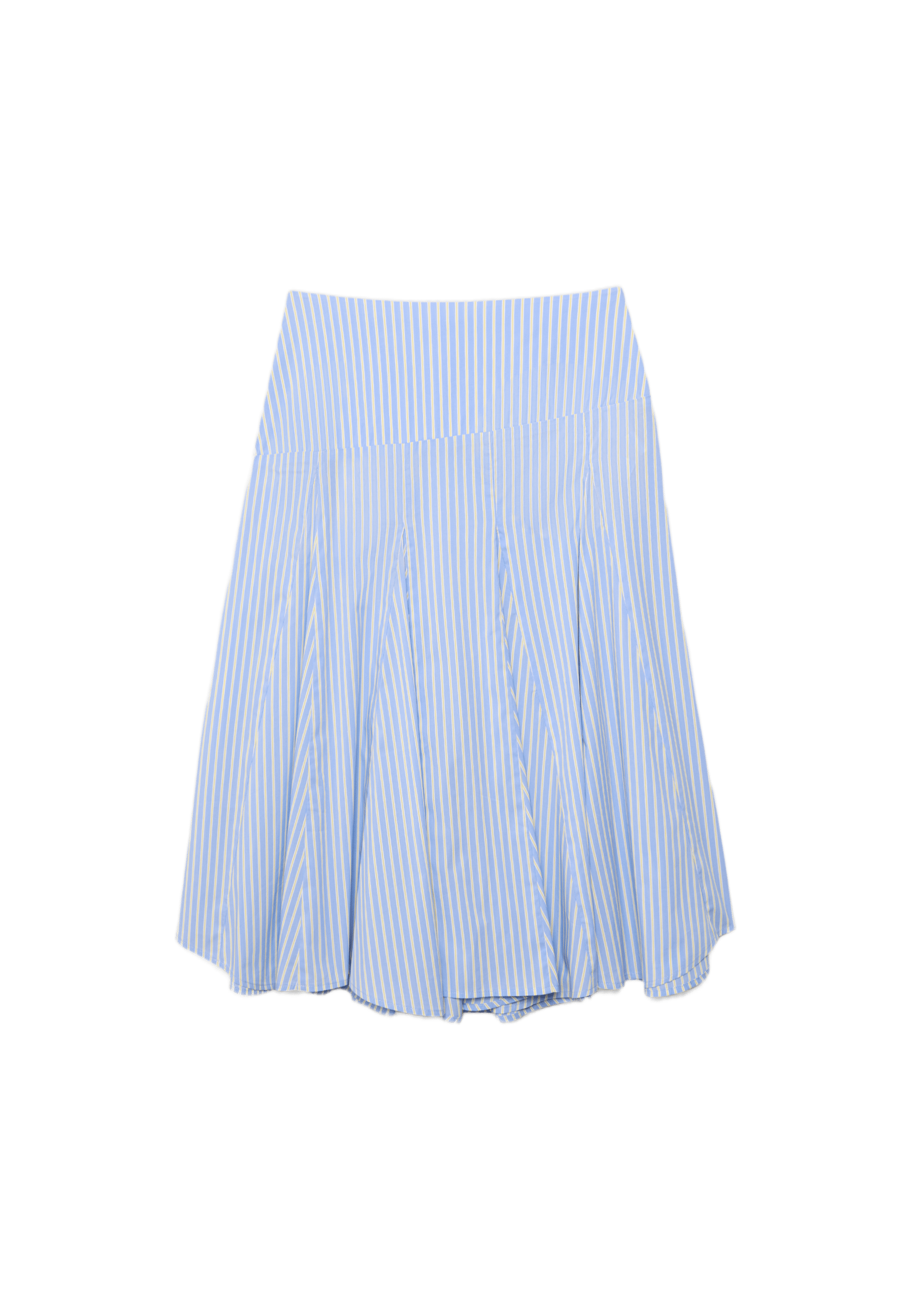 Poplin sivri uçlu midi etek