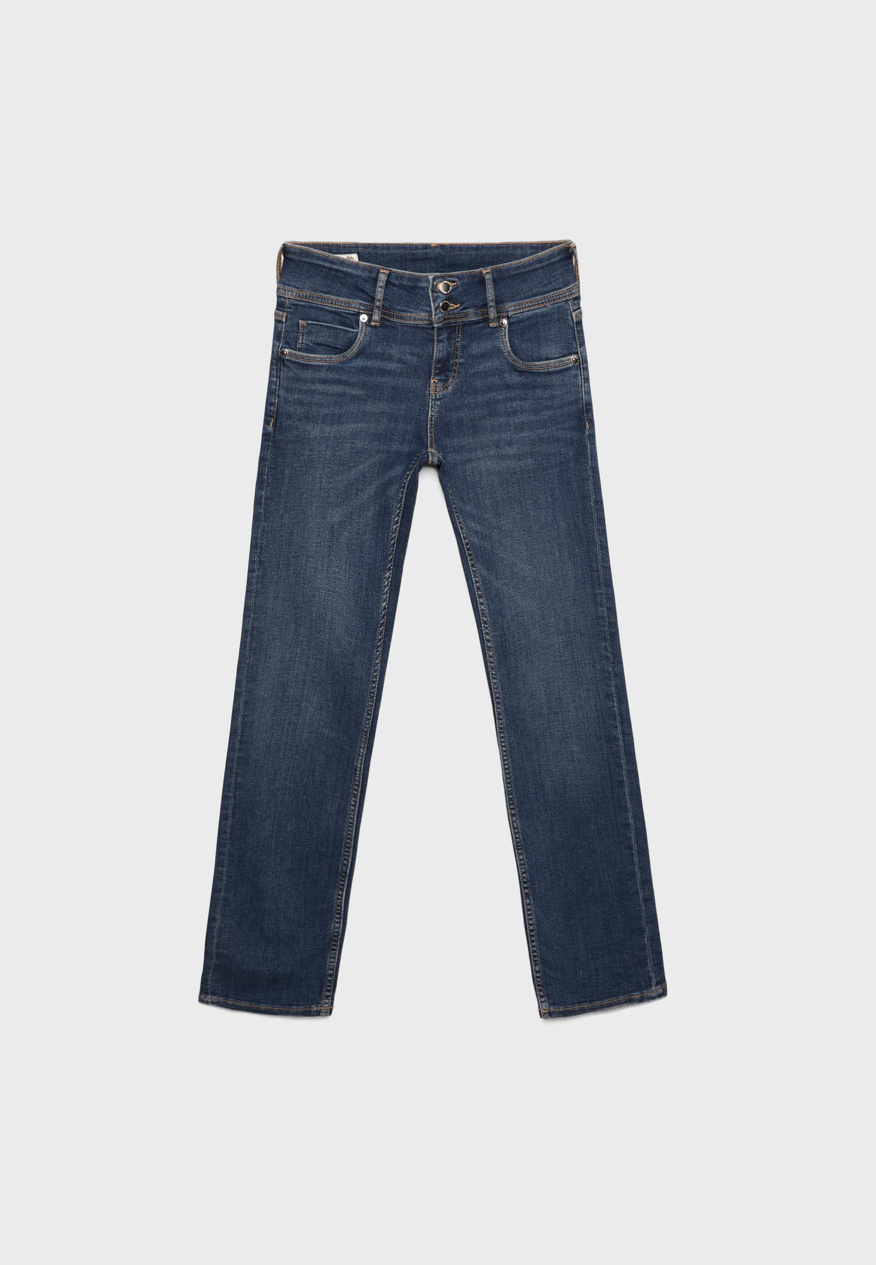 Low-rise slim fit jeans — MEDIUM DENIM WASH