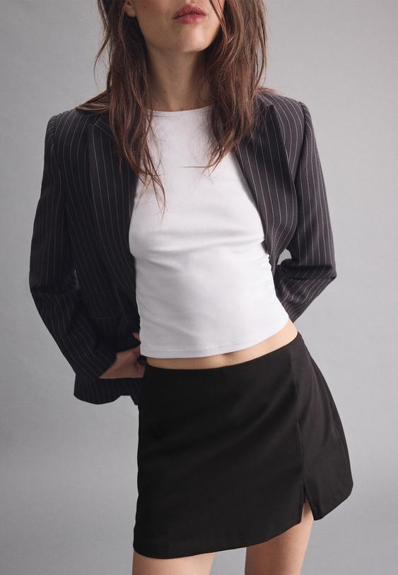 gonna pantalone con spacco laterale