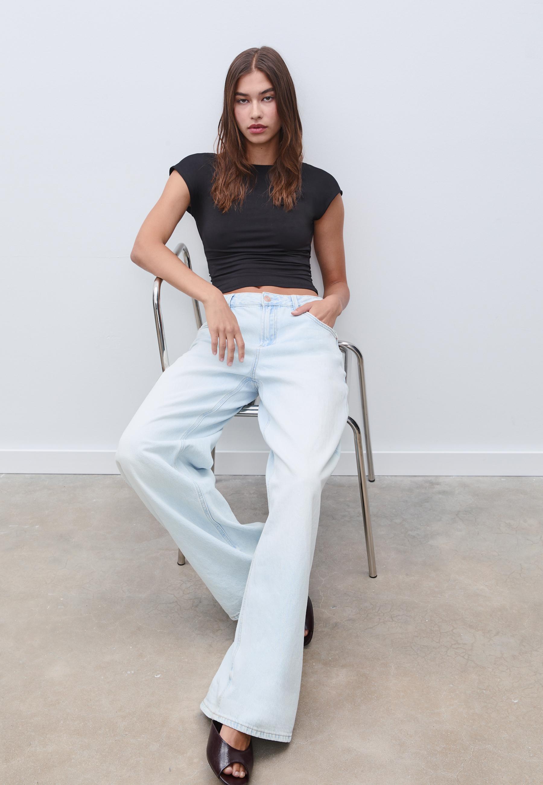 Women's wide leg jeans | Stradivarius Worldwide