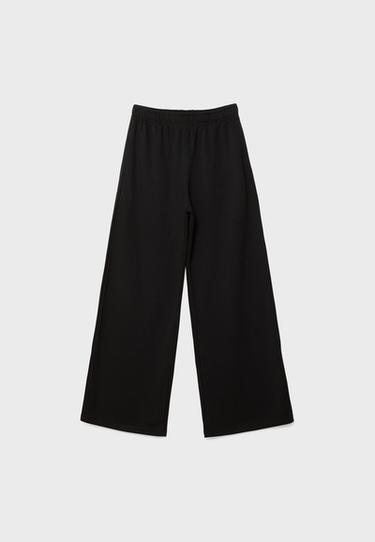 Wide-leg jogger trousers — Black 6