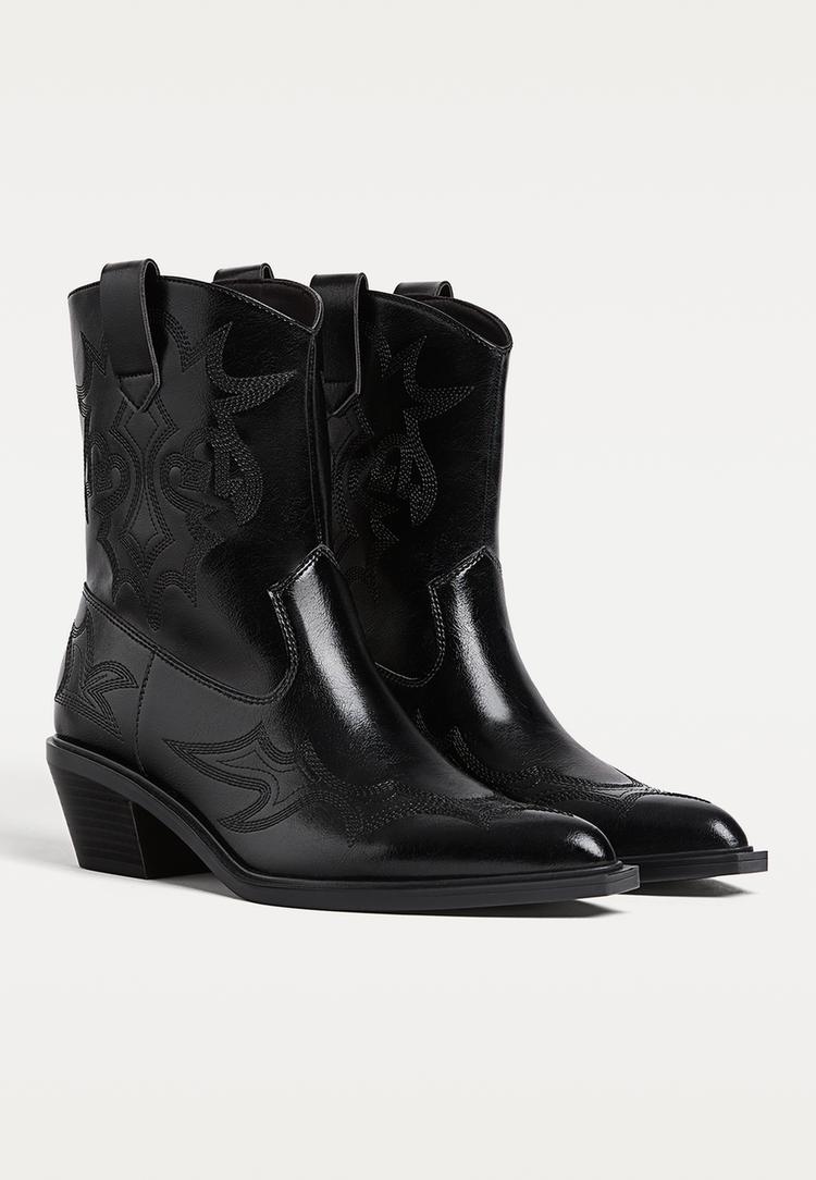 botines de tacon cowboy