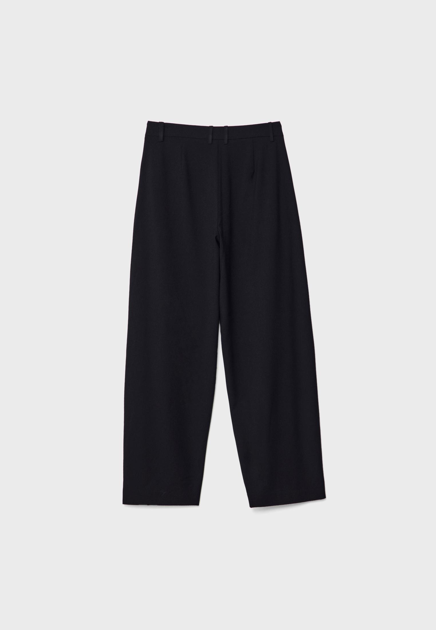 Smart baggy trousers with seam detail — Black