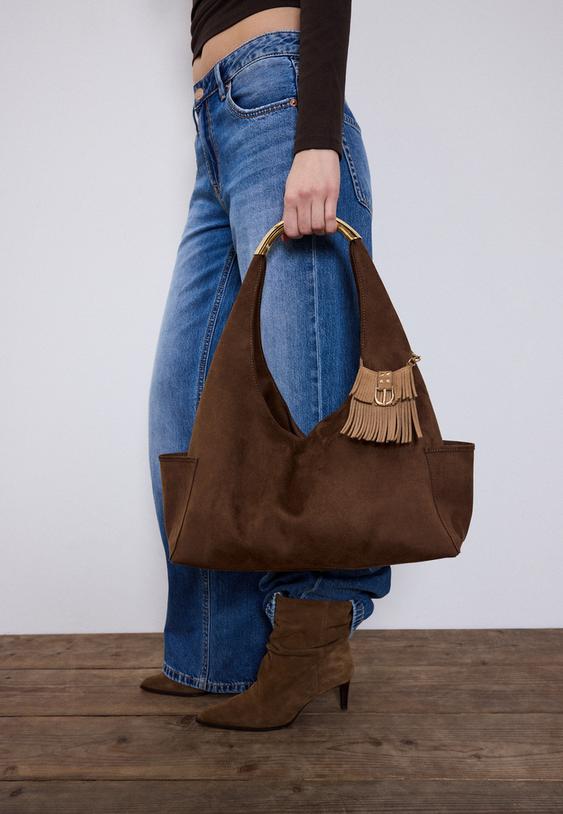 portachiavi charm borsa frange