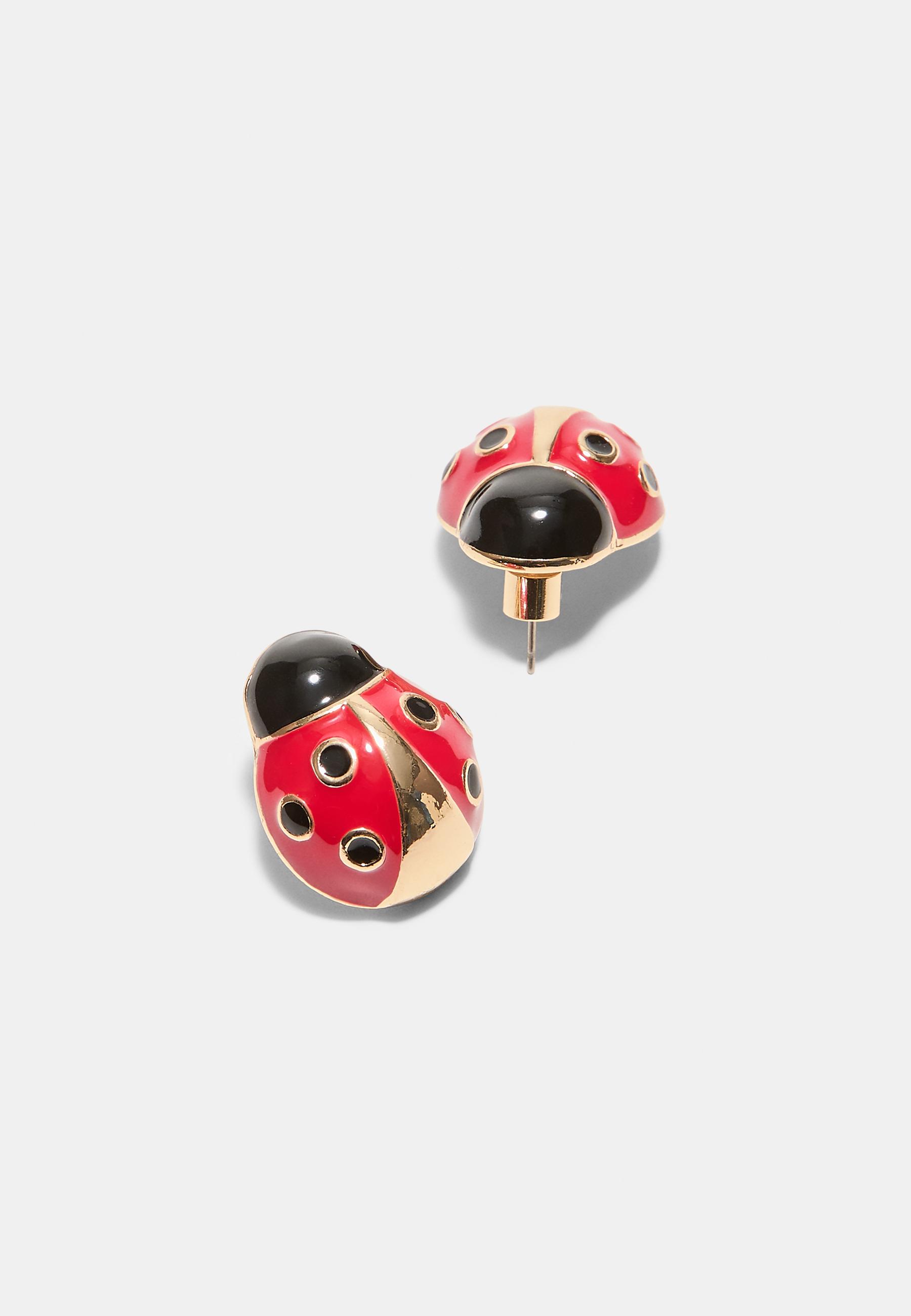Set of 2 pairs of garden earrings — Gold (alternate view)
