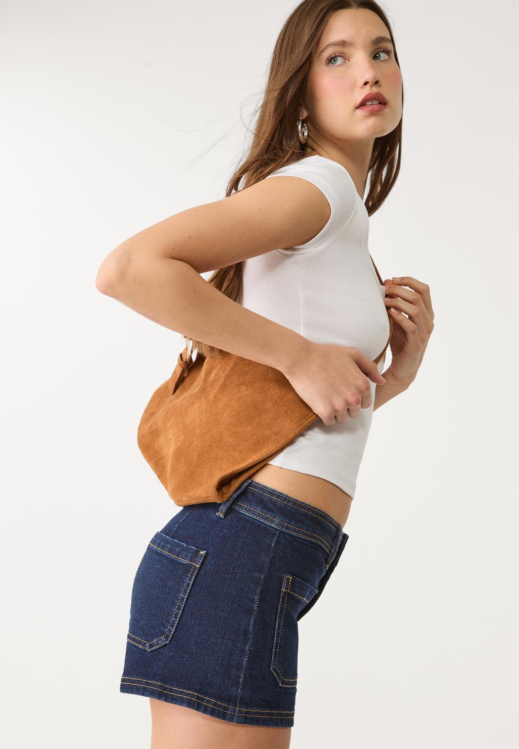 Micro denim short