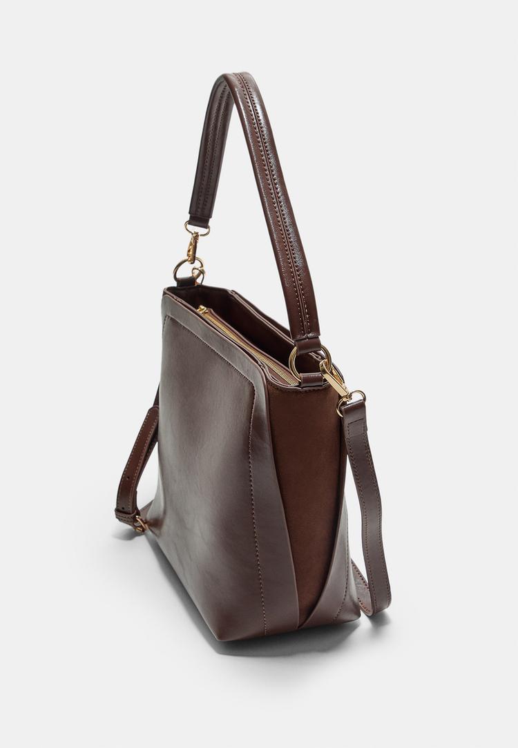 crossbody bucket bag