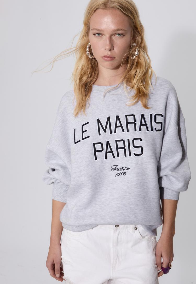 embroidered sweatshirt
