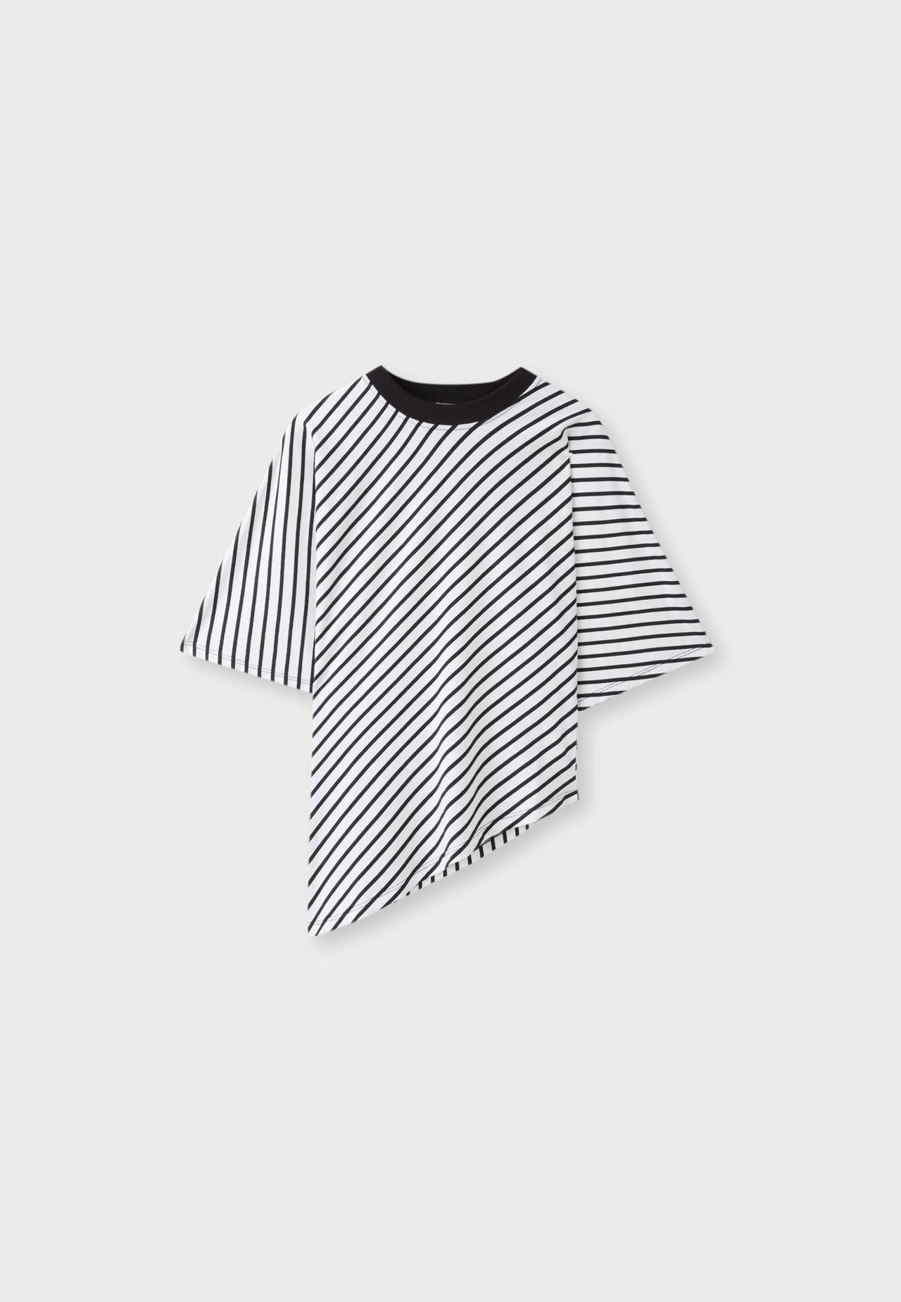 Striped short sleeve T-shirt — Ecru