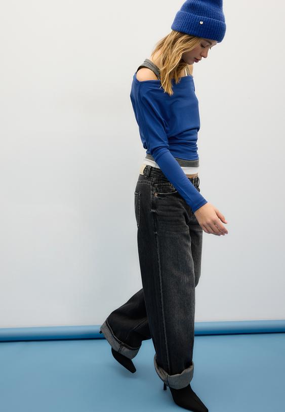 camiseta asimetrica modal