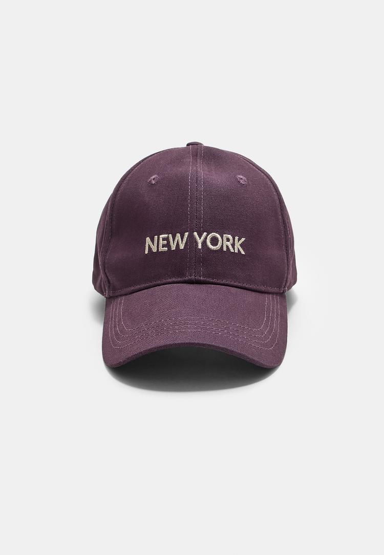 Stradivarius New York Broderet Kasket Os