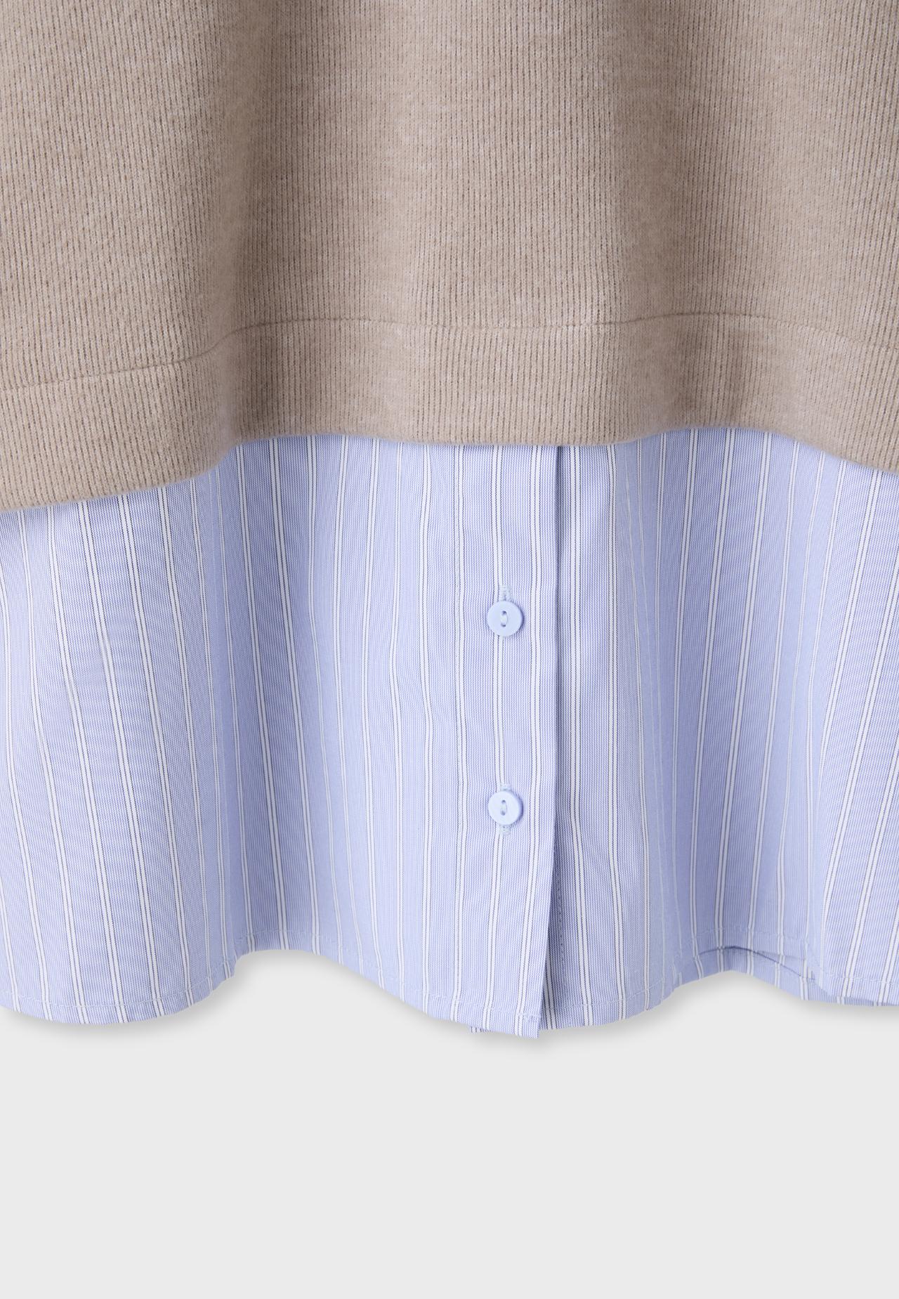 Mixed-fabric jumper — 0-458