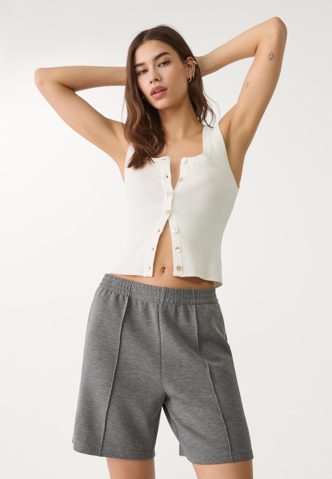 Shorts Básico Conjunto Deportivo Mujer Stradivarius Stradivarius