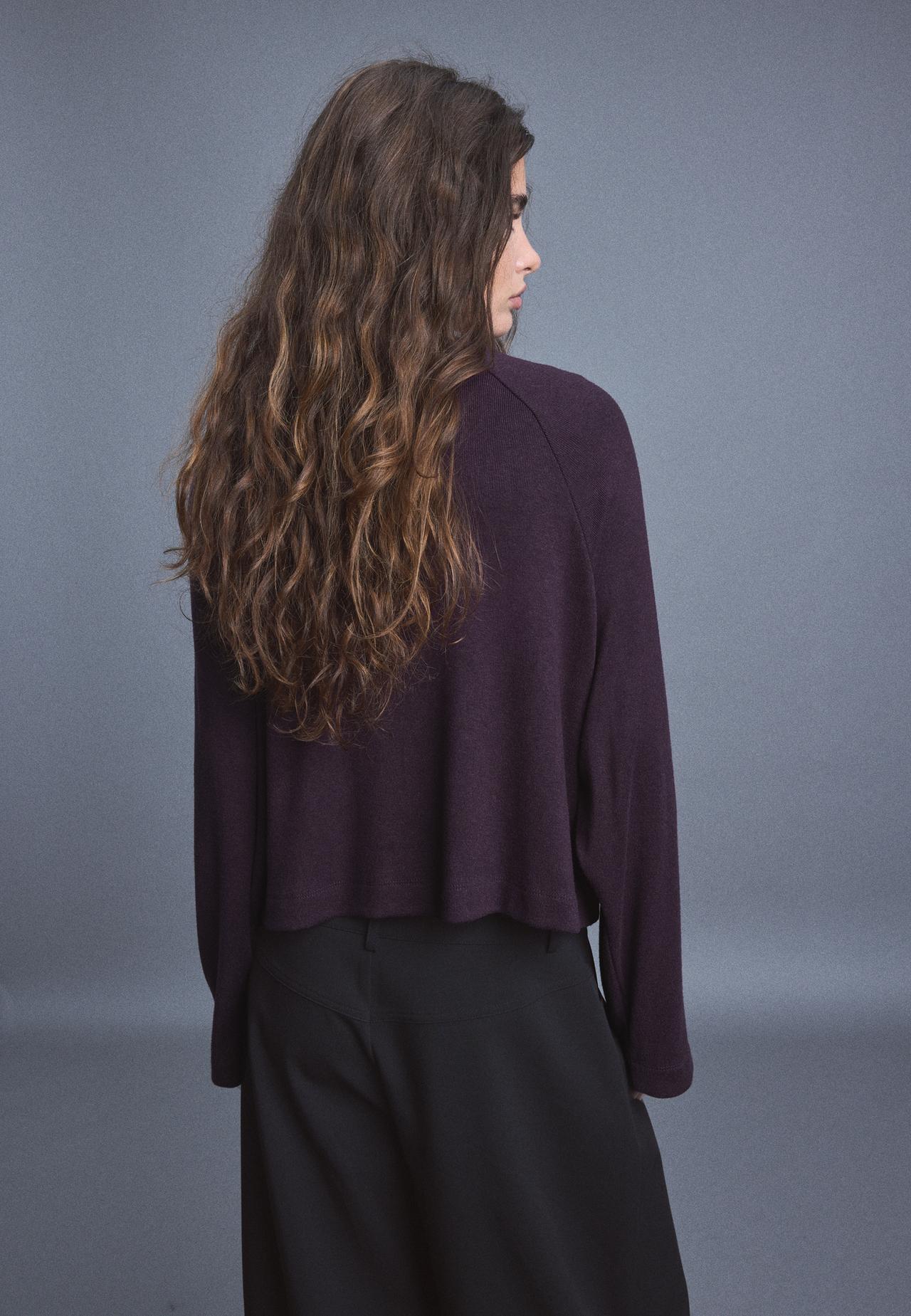 Raglan sleeve jumper — AUBERGINE