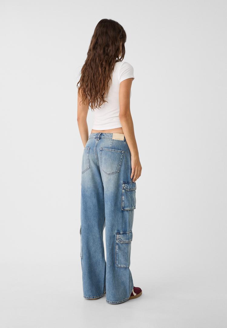 jeans cargo multitasche