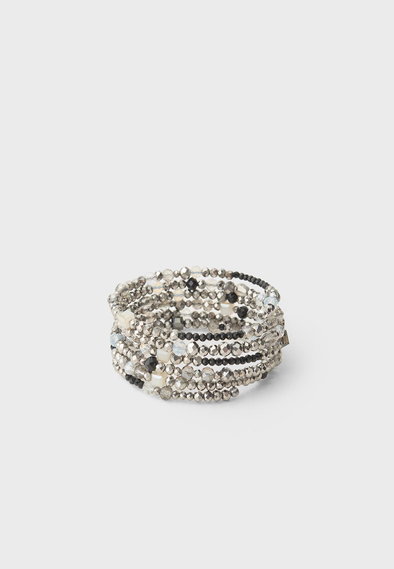 Beaded bracelet — Grey