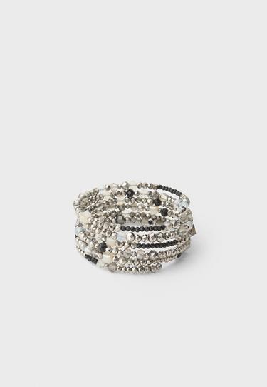 Beaded bracelet — Grey 1