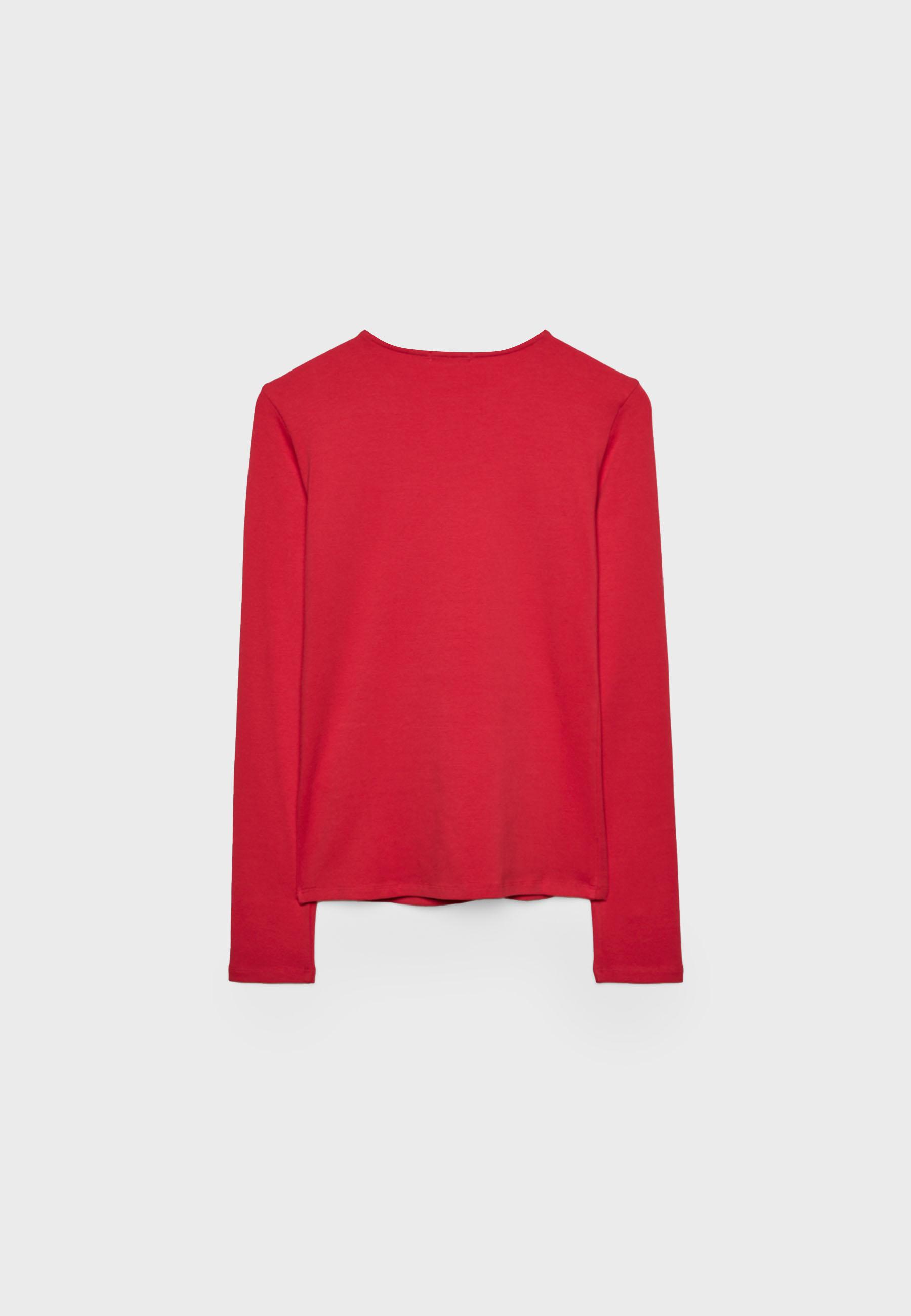 Basic long sleeve T-shirt — Red