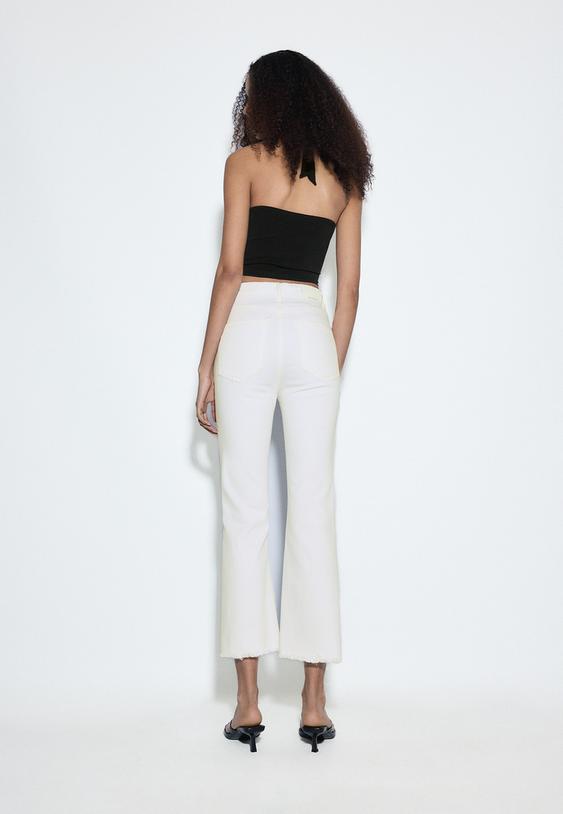 d78 jeans cropped flare