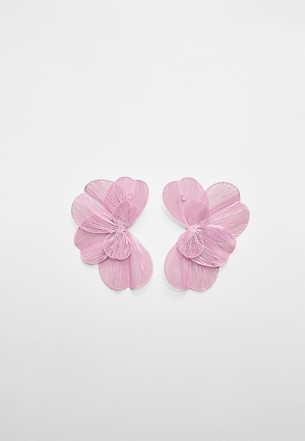 Maxi flower fan earrings