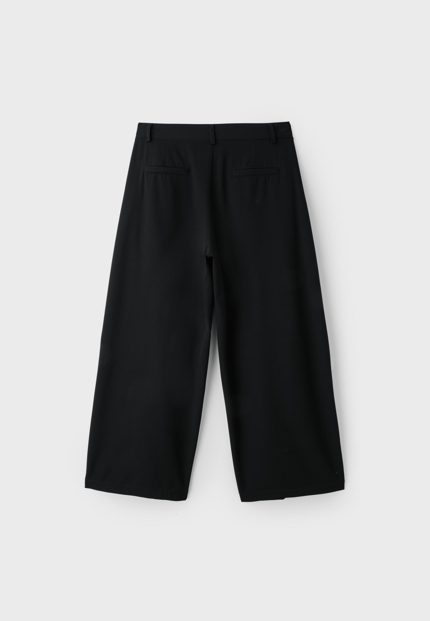 Barrel smart trousers — Black