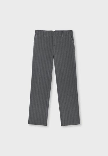 Low-rise smart trousers with back detail — Grey 7