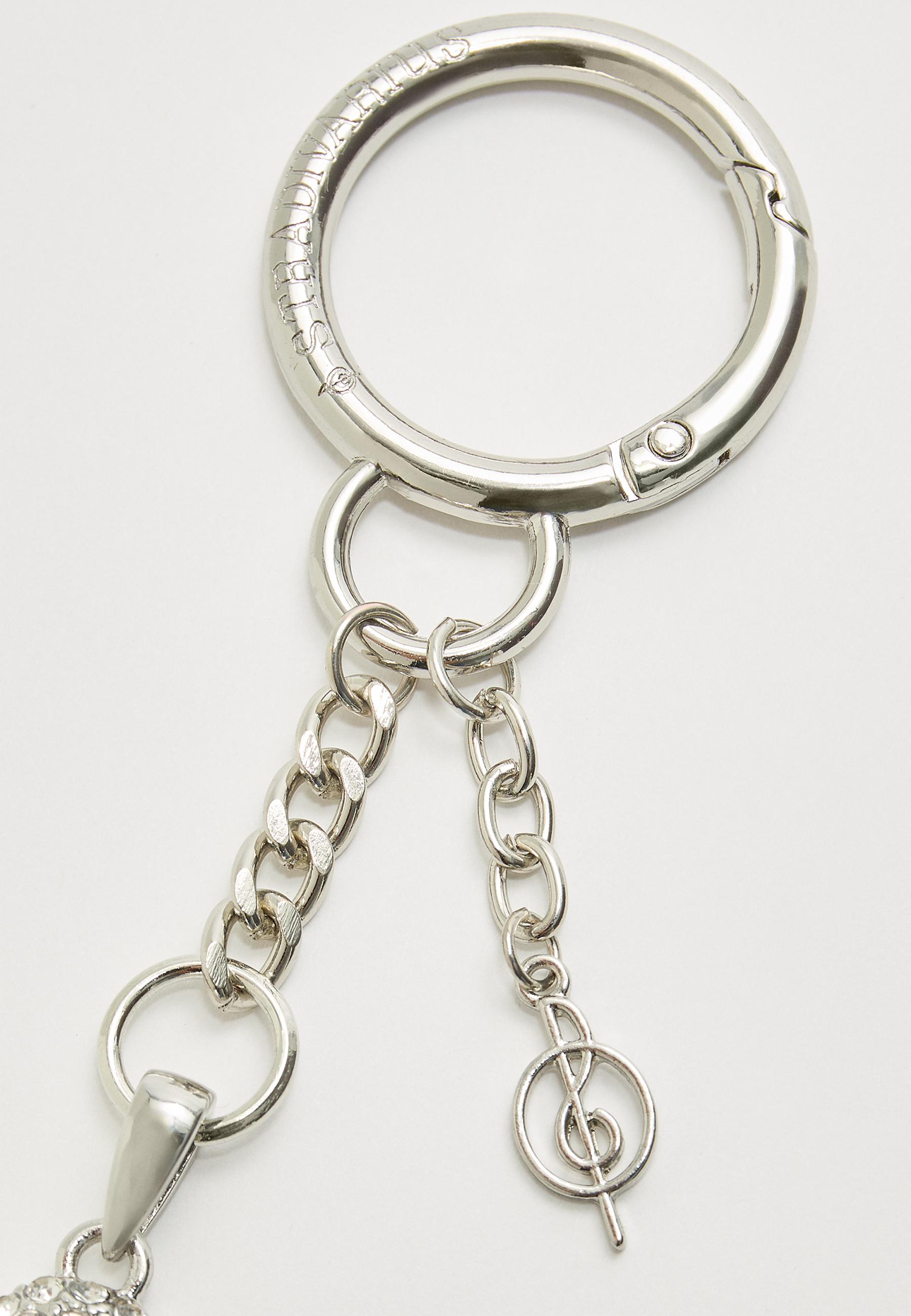 Never never give up key ring/ key chain with initial outlets charm, initial key chain,