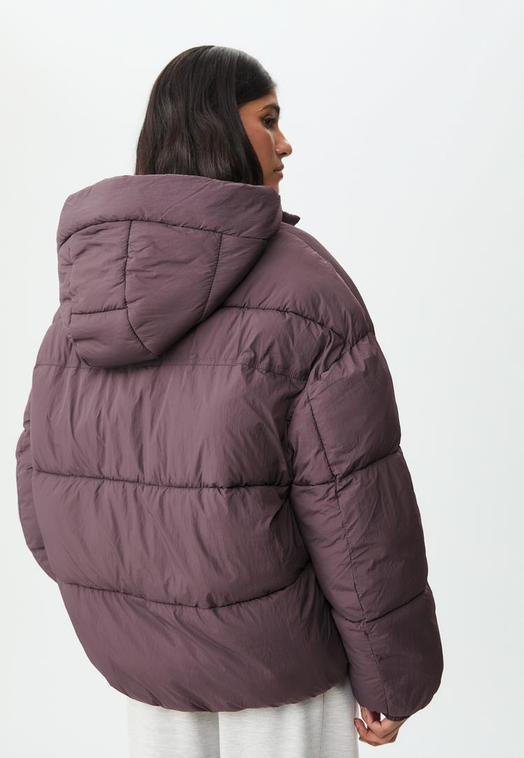 puffer jacket with hood