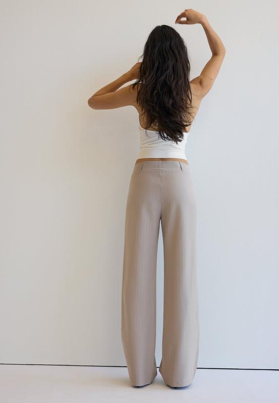 slim fit straight trousers l04544198