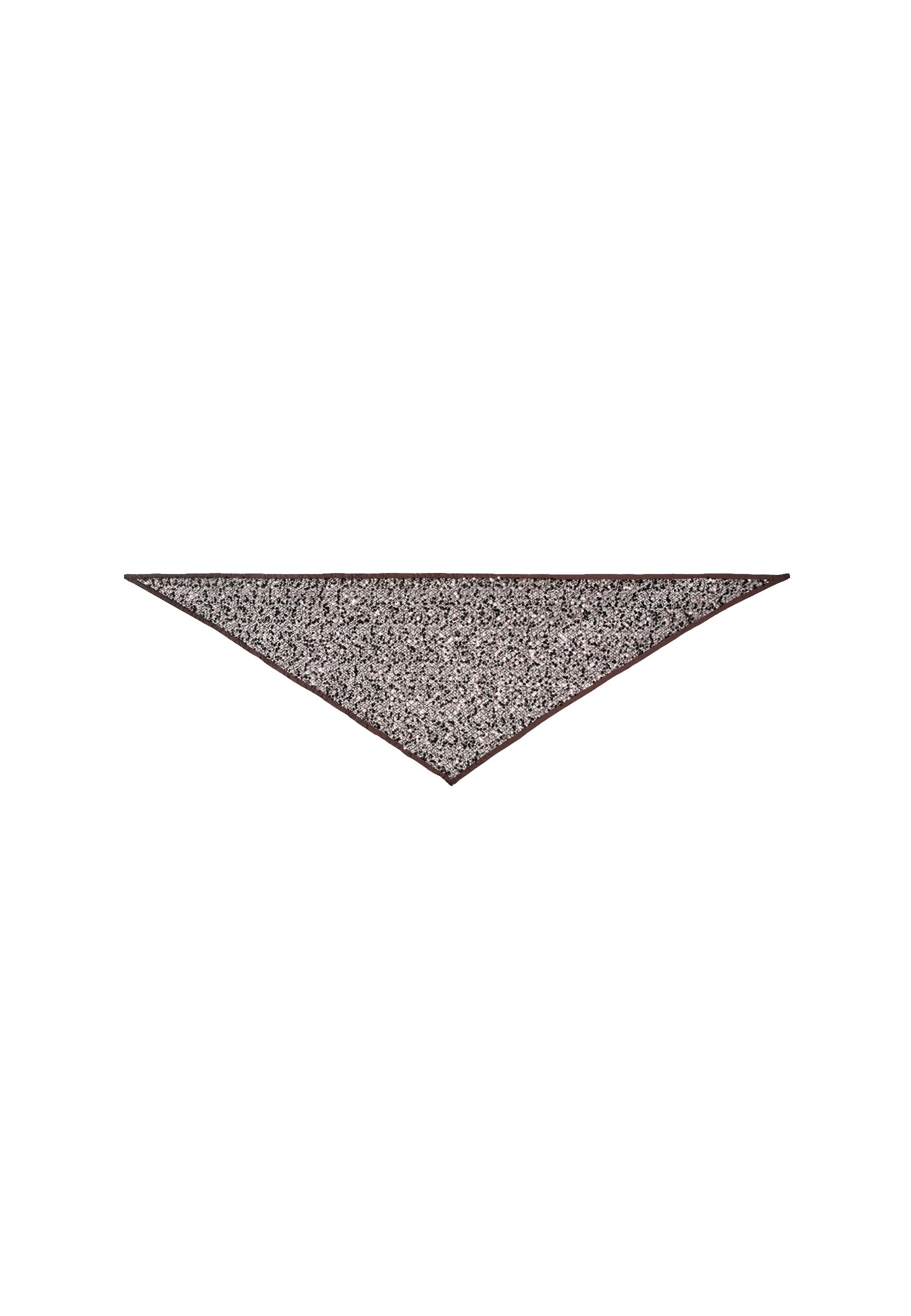 Sequin net scarf — Brown