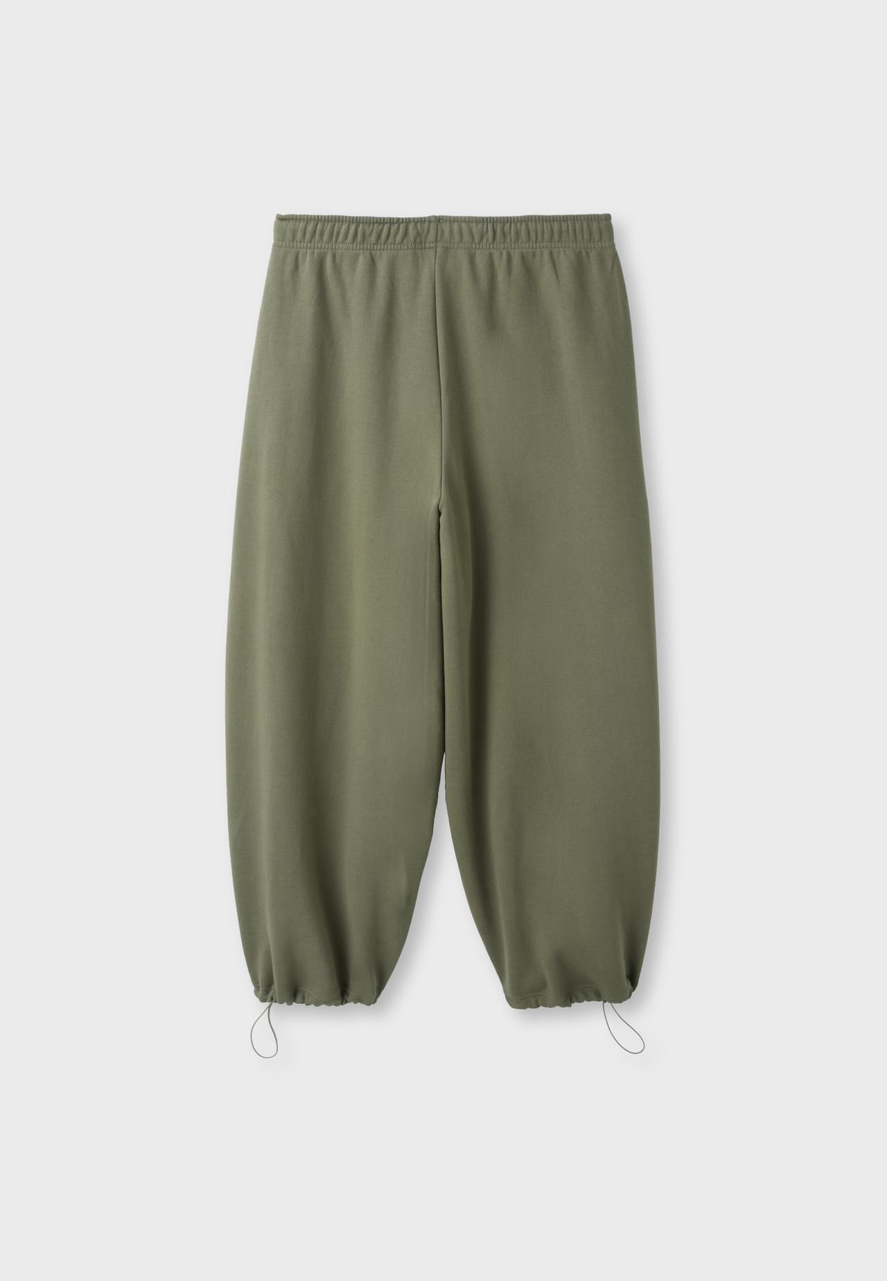 Plush acid wash joggers with toggles — Khaki