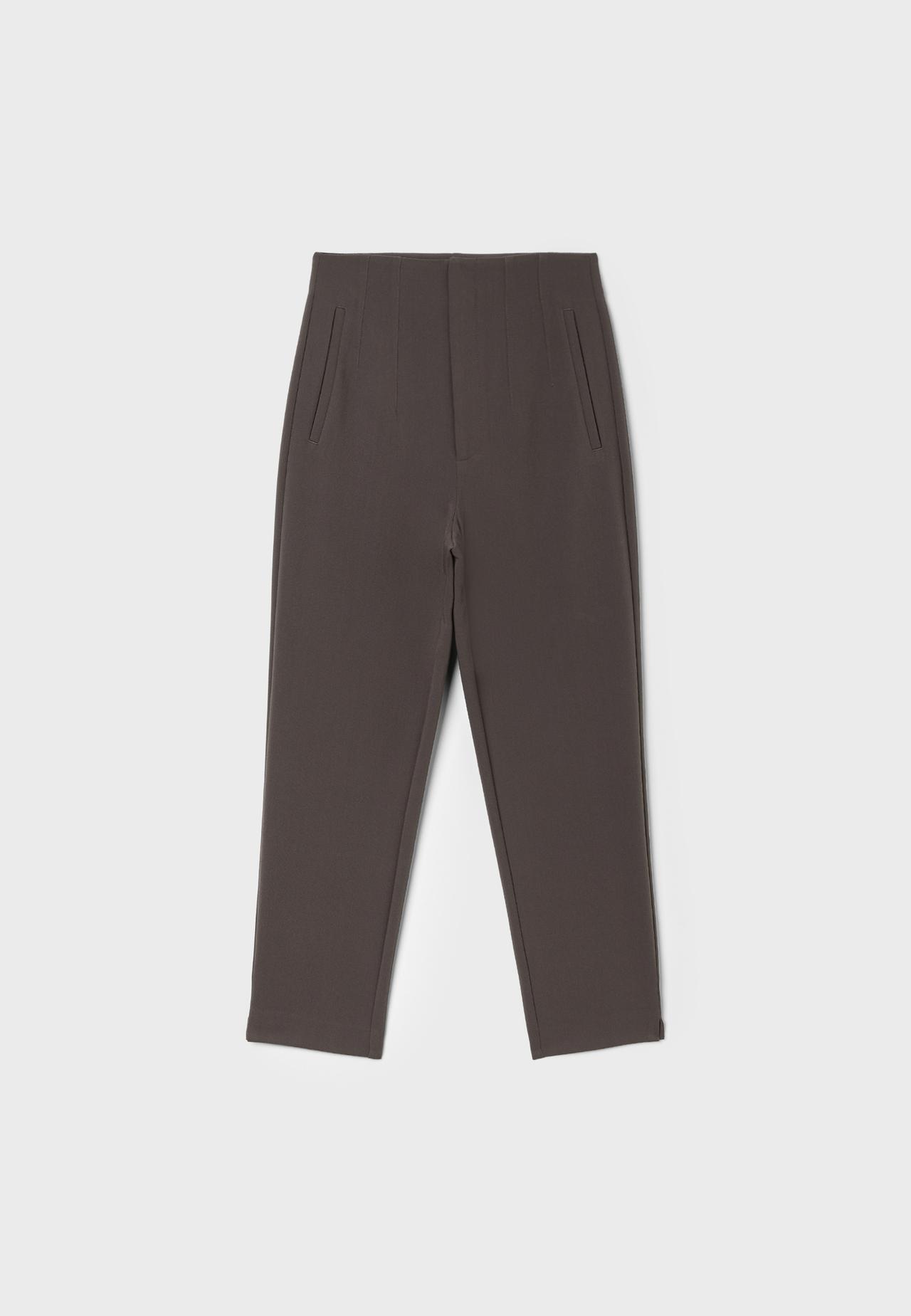 Darted smart trousers — Brown