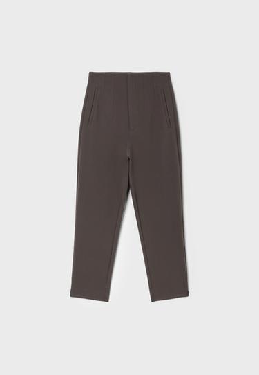 Darted smart trousers — Brown 7