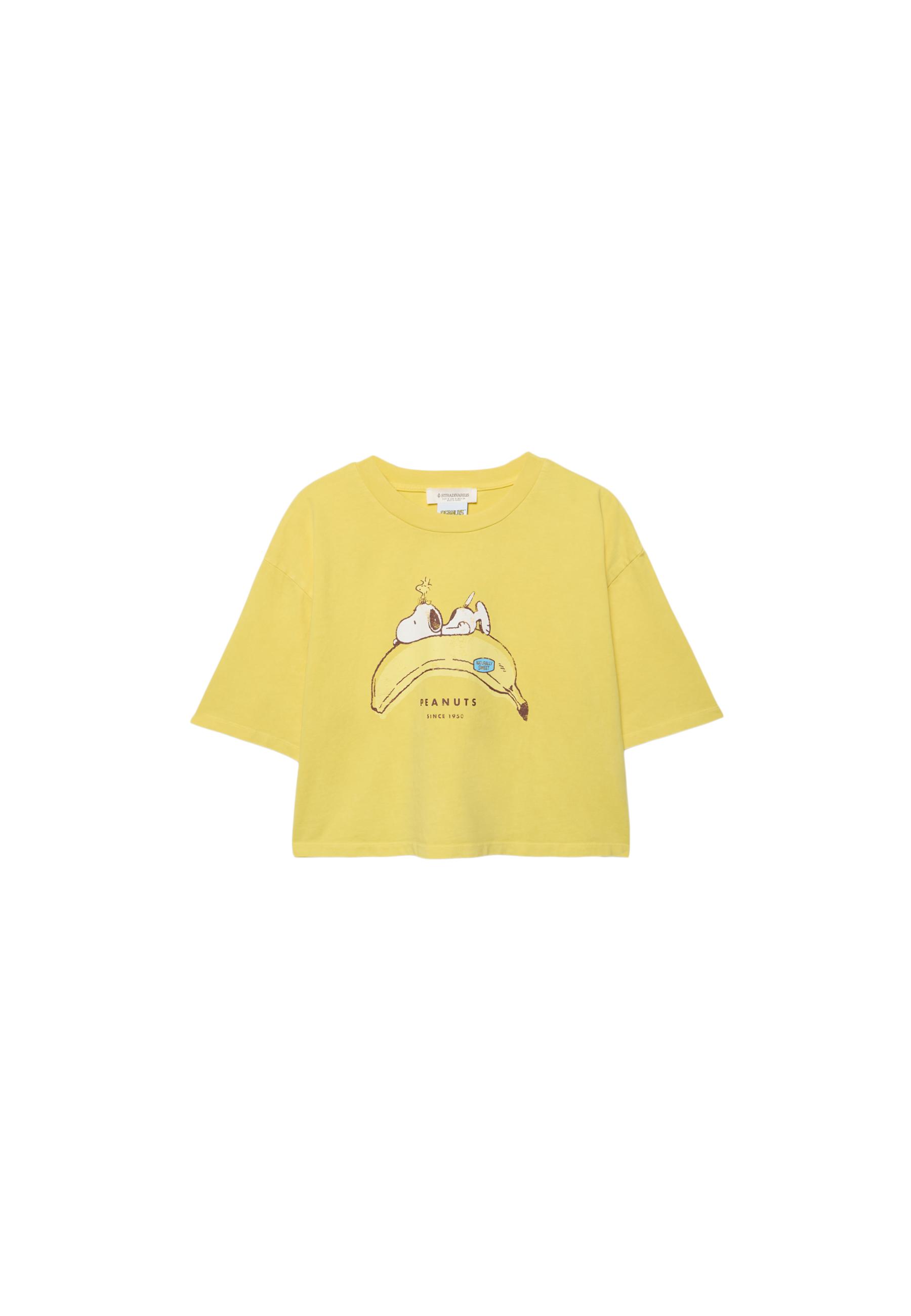 Snoopy Banana T-shirt — Pastel yellow