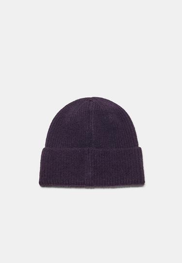 Basic knit beanie — Purple 3