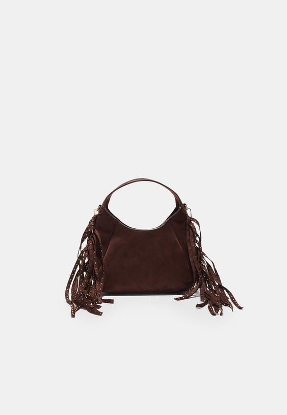 sac bandouliere a franges laterales