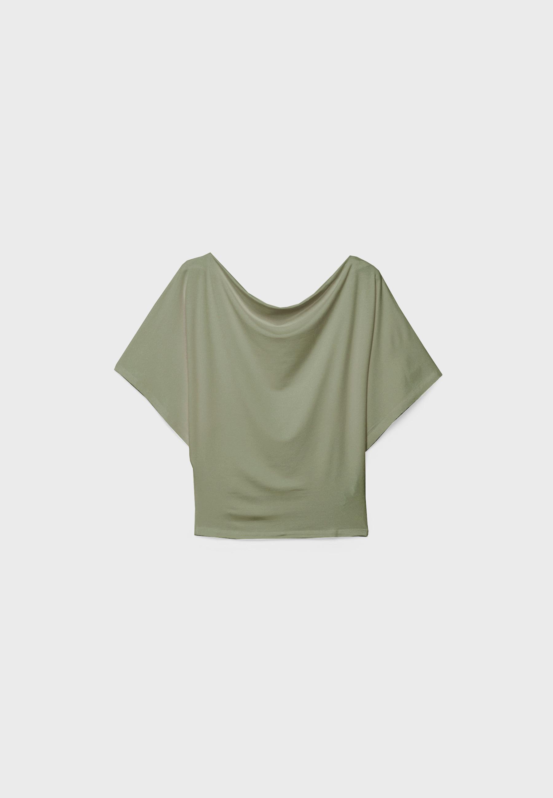 Basic yarasa kollu t-shirt - Görsel 7
