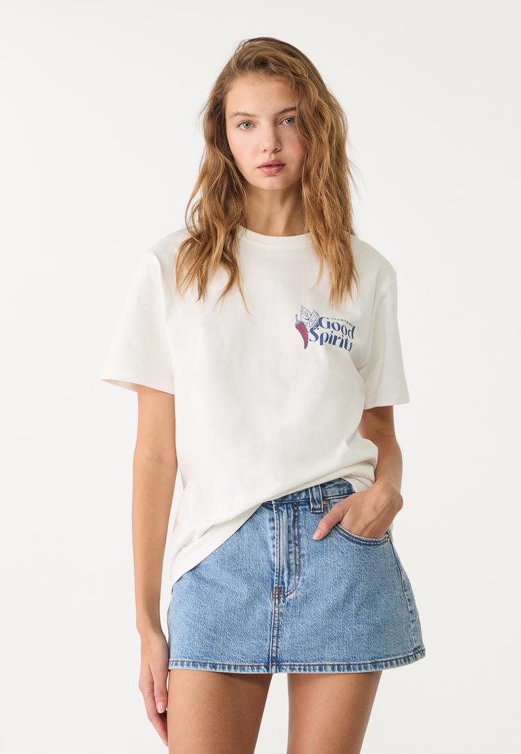 camiseta oversize estampados