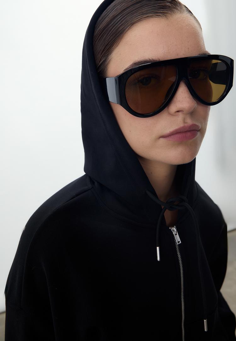 soft touch sweatshirt with zip