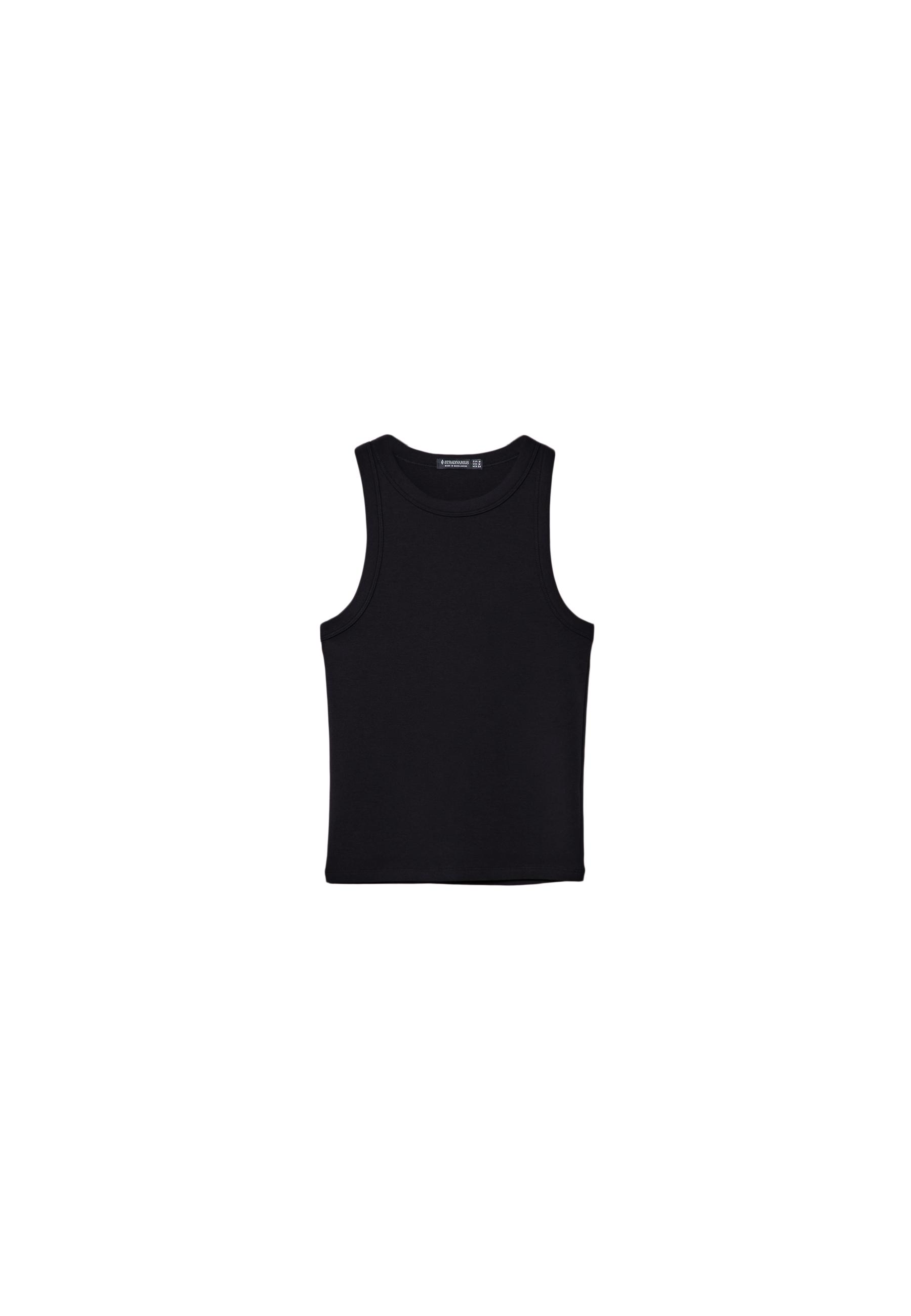 Basic racerback top — Black