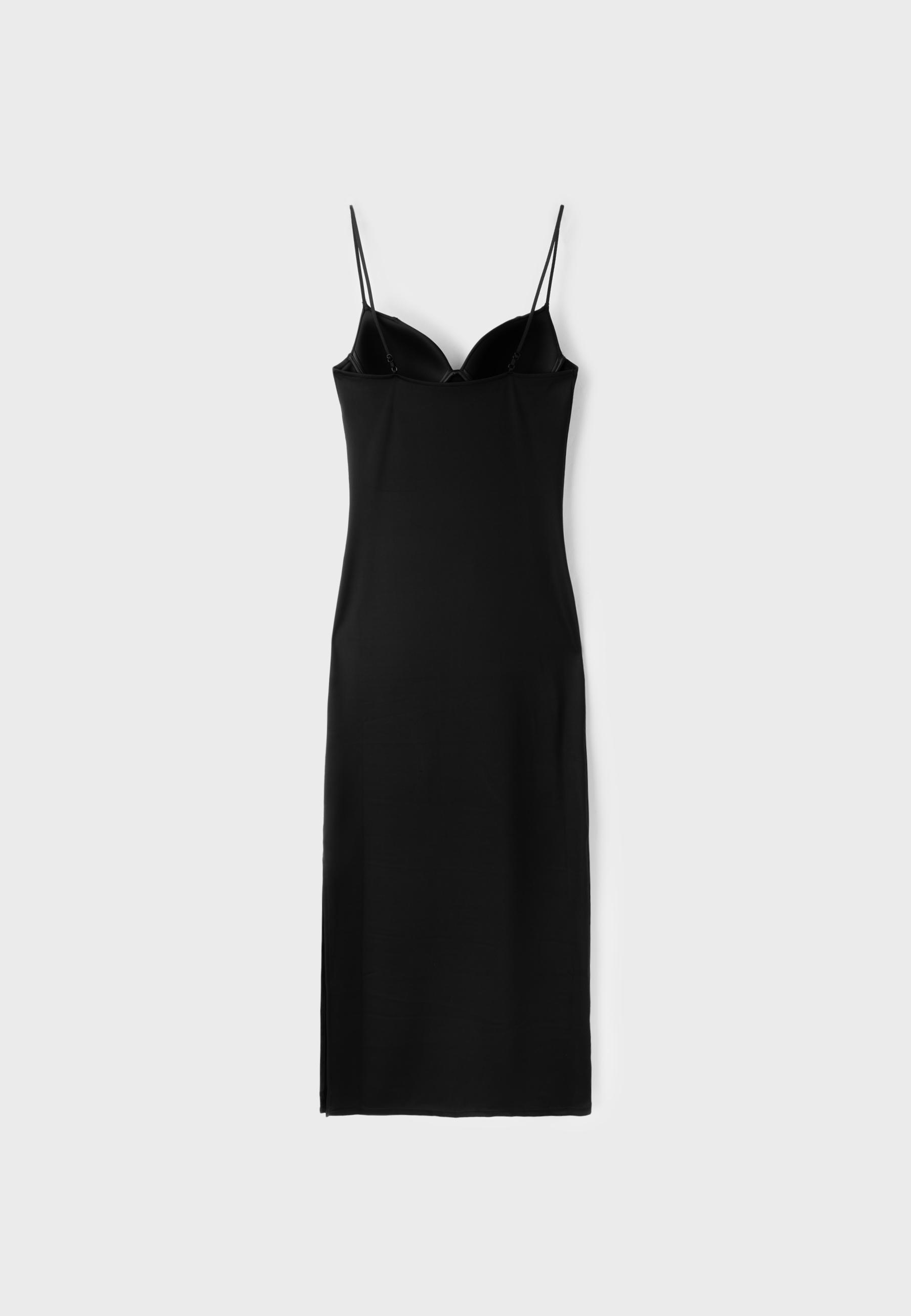Shapewear fitted dress — Black