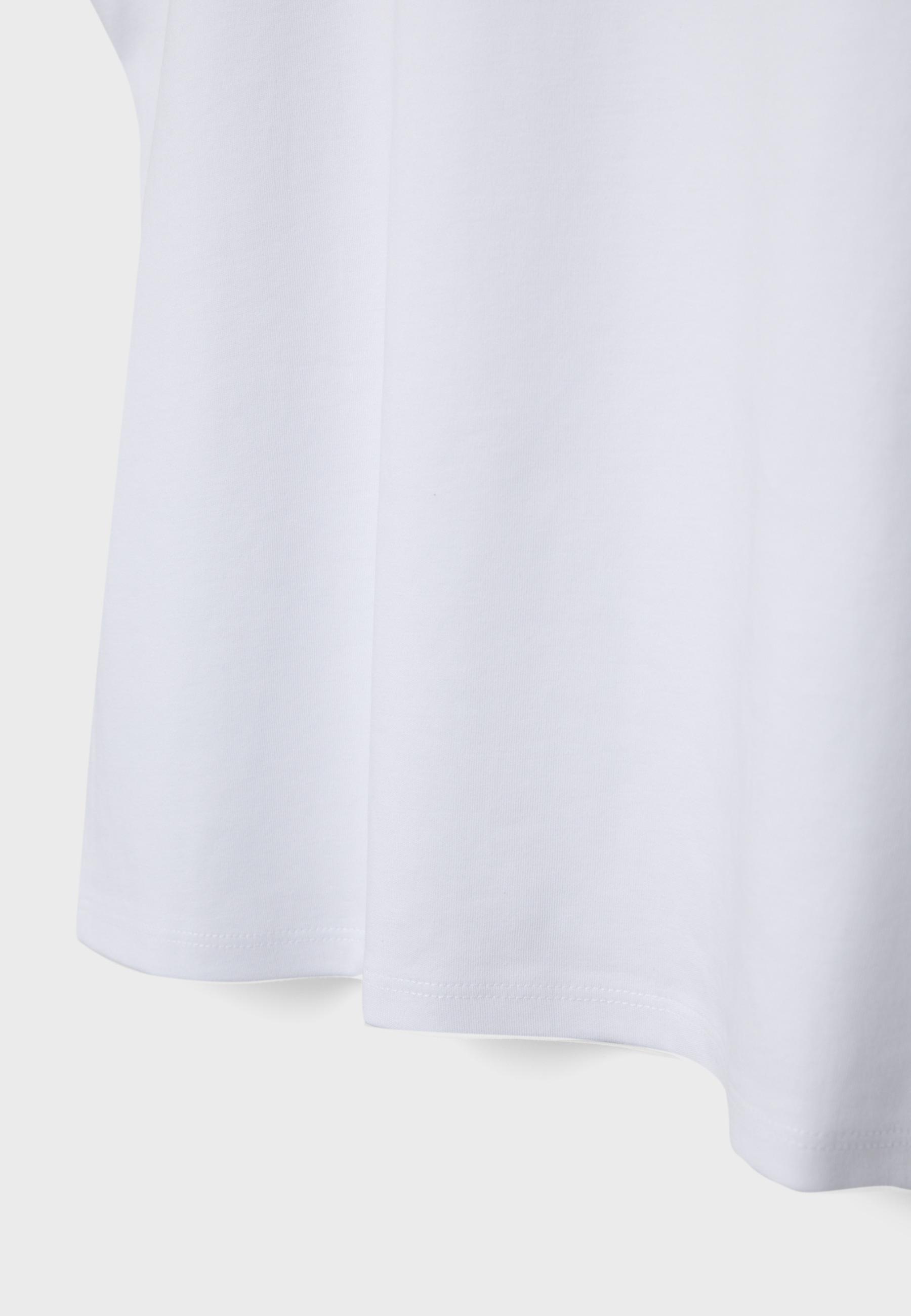 B05 Padded shoulder basic T-shirt — White