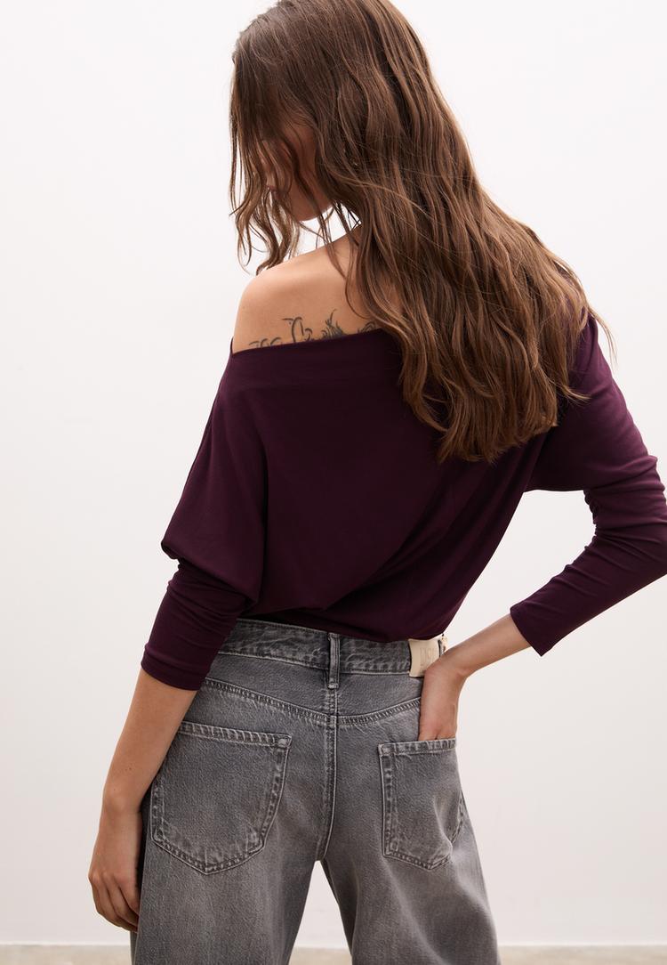 asymmetric modal t shirt